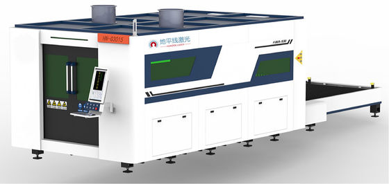 1500W 4000W CNC Fiber Lazer Kesim Makinesi IPG MAX 3015 Kapaklı Değişim Masası