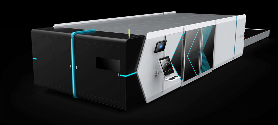 Çelik Levha için IPG 20mm CNC Metal Kesme 8025 Lazer Kesim Makinesi