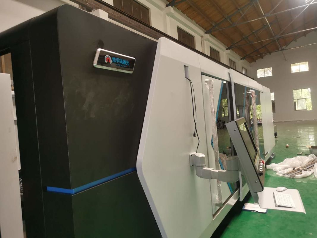 Çelik Levha için IPG 20mm CNC Metal Kesme 8025 Lazer Kesim Makinesi