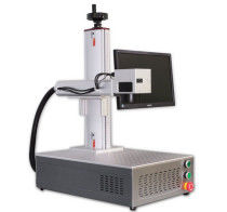 20W Masaüstü Fiber Lazer Makinesi Pc Raycus MAX ile 100kHz Hava Soğutma