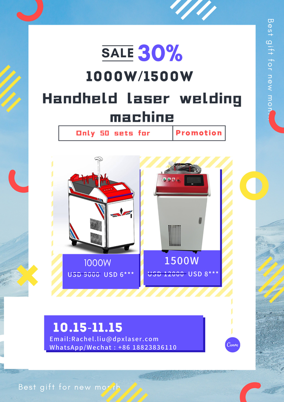 1000W 1080nm Lazer Kaynak Makinesi Su Soğutma Örtüşme Elde Taşınabilir